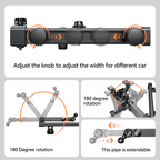 360° draaibare tablet­houder voor autohoofdsteun