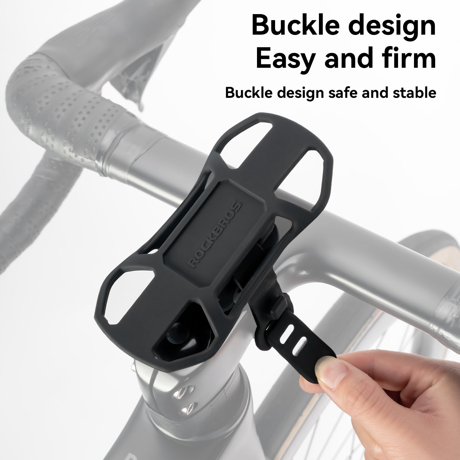 Siliconen telefoonhouder voor fiets
