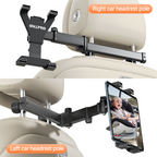360° draaibare tablet­houder voor autohoofdsteun