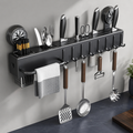 Multifunctionele wandorganizer met vacuümbevestiging in moderne keuken